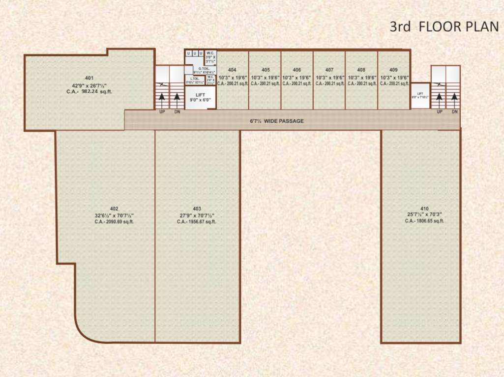  times corner MRP Times Corner Cluster Plan for 3rd Floor