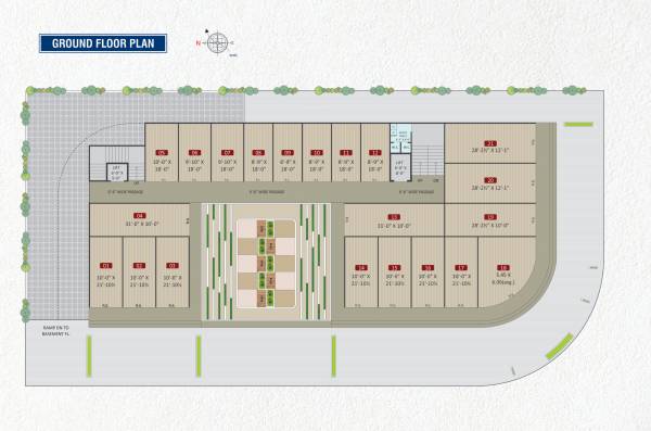 Yogi Arcade Ground Floor Cluster Plan yogi-arcade Yogi Arcade Ground Floor Cluster Plan