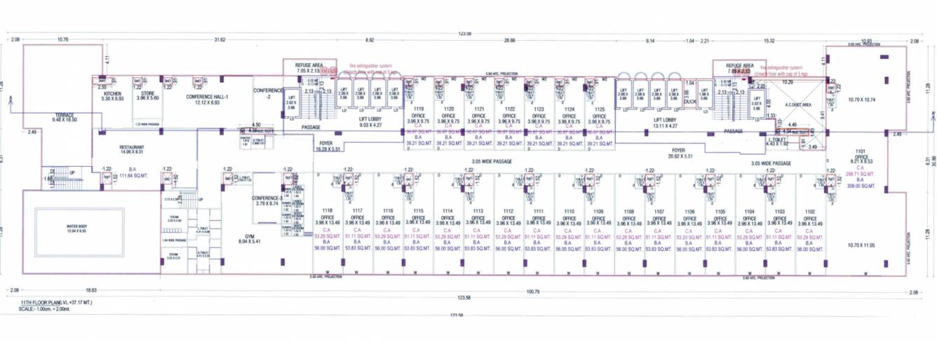 kontina Kontina Cluster Plan for 11th Floor