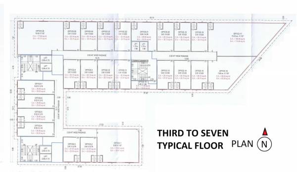  commerz Commerz Cluster Plan from 3rd to 7th Floor