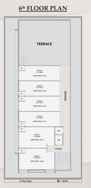  square-11 Square 11 Cluster Plan for 6th Floor