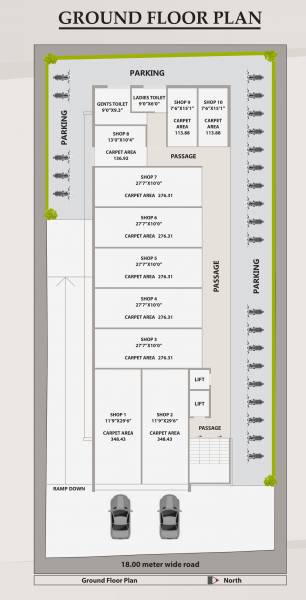  square-11 Square 11 Cluster Plan for ground Floor