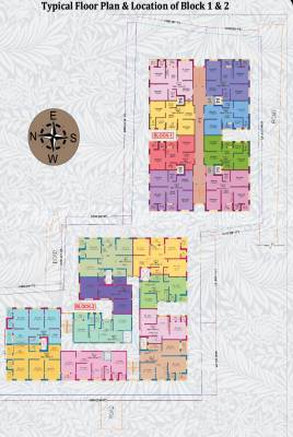 apartment Block A & B Typical Floor Cluster Plan