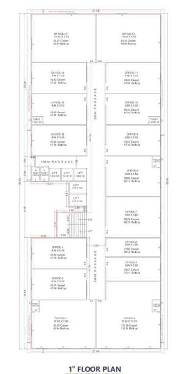 surat dawa bazar Surat Dawa Bazar Cluster Plan for 1st Floor