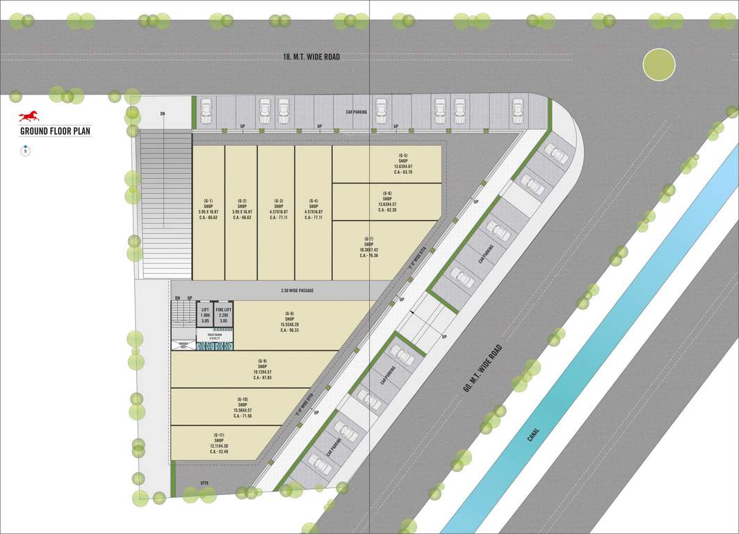  galloping corridor Galloping Corridor Cluster Plan for ground Floor
