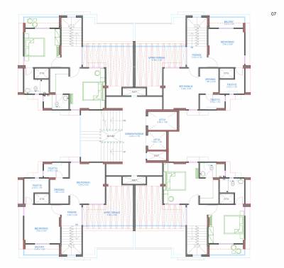 Bluets Phase 9 Cluster Plan for 12th Upper Floor bluets-phase-9 Bluets Phase 9 Cluster Plan for 12th Upper Floor