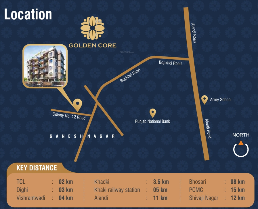  golden core Location Plan