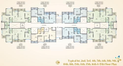 ra-urbania RA Urbania  1st To 17th  Cluster Plan Except 7th And 12th Floor 