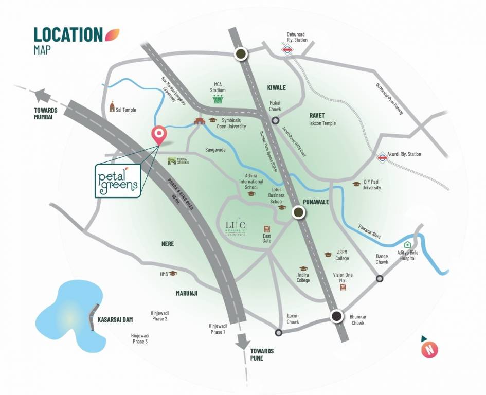  petal greens Location Plan