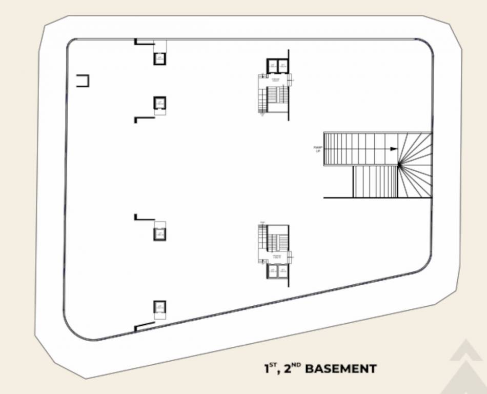  index Block A & B BAsement Floor Cluster Plan