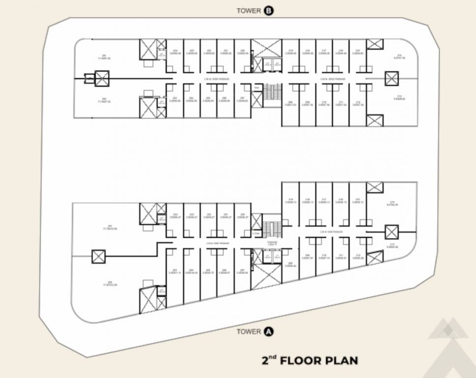  index Block A & B Cluster Plan for 2nd Floor