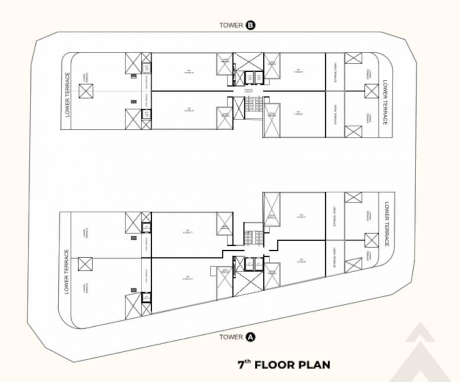  index Block A & B Cluster Plan for 7th Floor