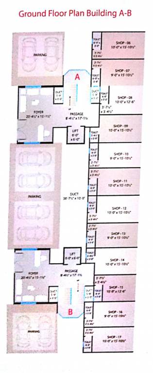  sumukh residency AB Ground Cluster Plan