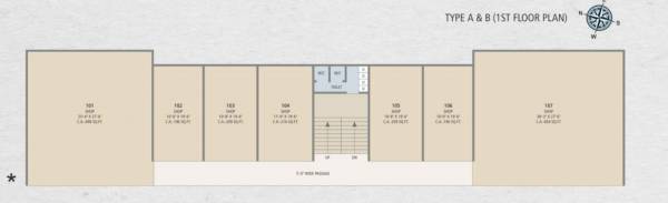  ambrosia- Wing A 1st Floor Cluster Plan