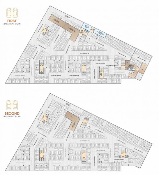  park Block A, Block B, Block C, Block D, Block E Basement  Cluster Plan