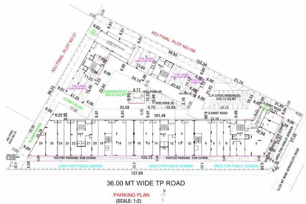  park Block A , Block B, Block C, Block D, Block E Parking Cluster Plan