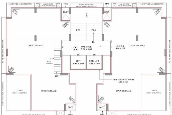  sattvam Block A And C Cluster Plan For Terrace Plan