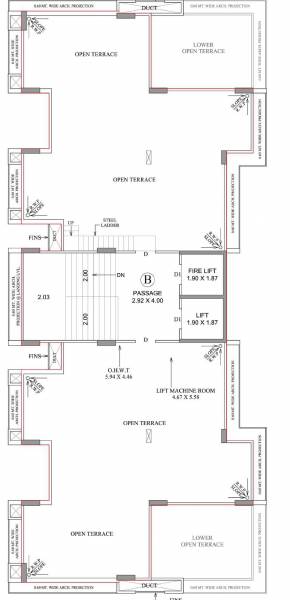  sattvam Block B Cluster Plan For Terrace Plan