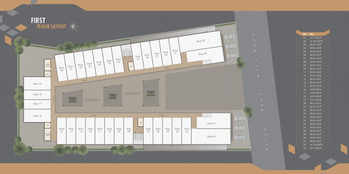  excelus Vihav Excelus Cluster Plan for 1st Floor