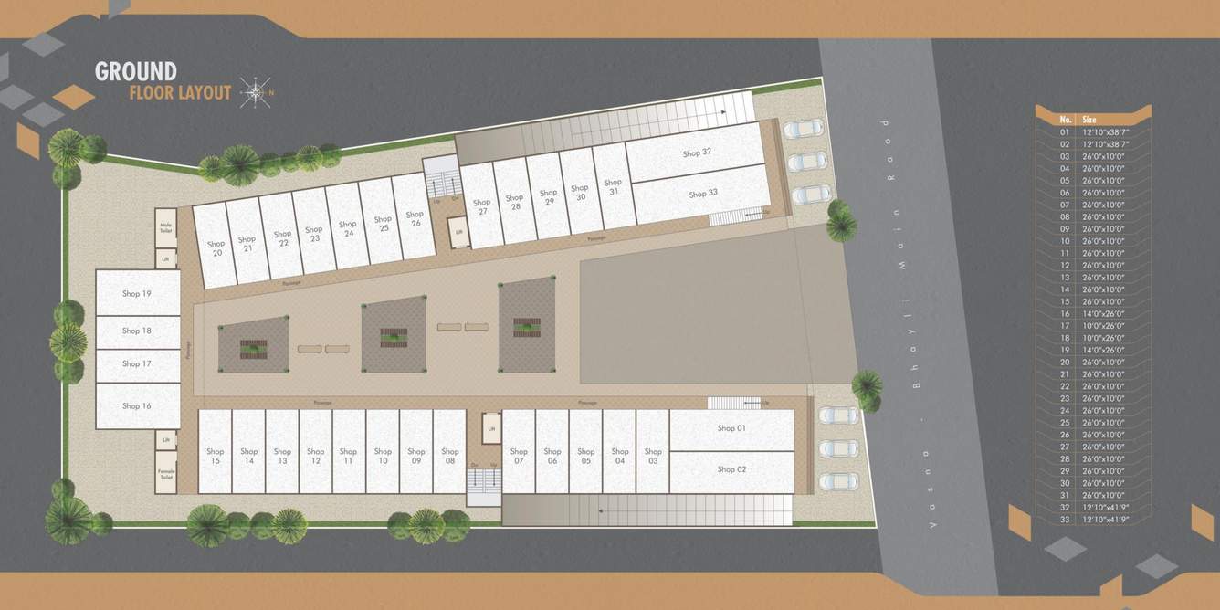  excelus Vihav Excelus Cluster Plan for ground Floor