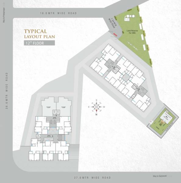 A To D 12th Floor Cluster Plan nathdwar-dreams A To D 12th Floor Cluster Plan