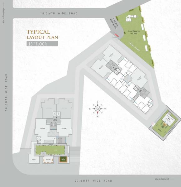 A To D 13th Floor Cluster Plan nathdwar-dreams A To D 13th Floor Cluster Plan