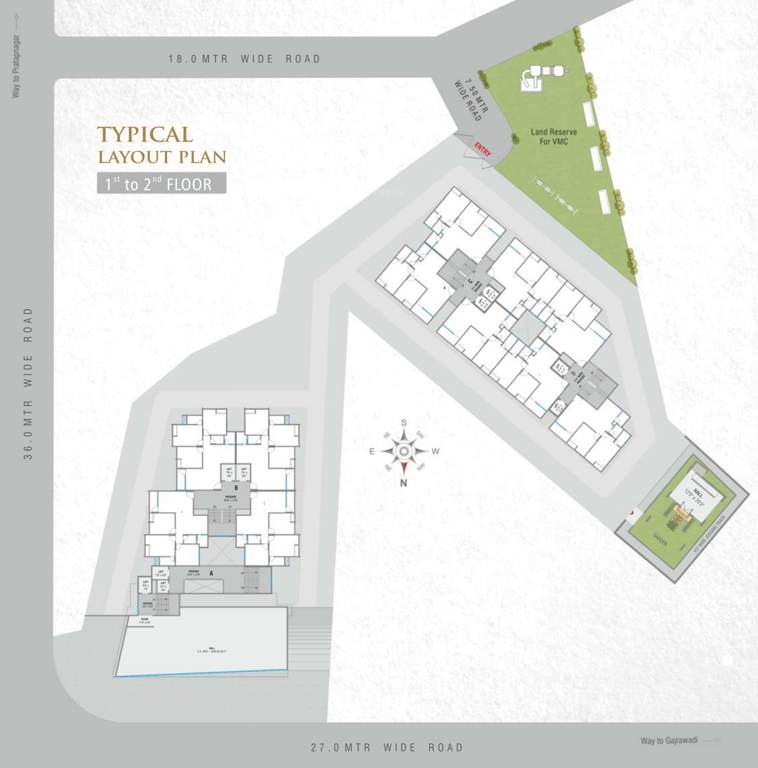  nathdwar dreams A To D Cluster Plan From 1st To 2nd Floor