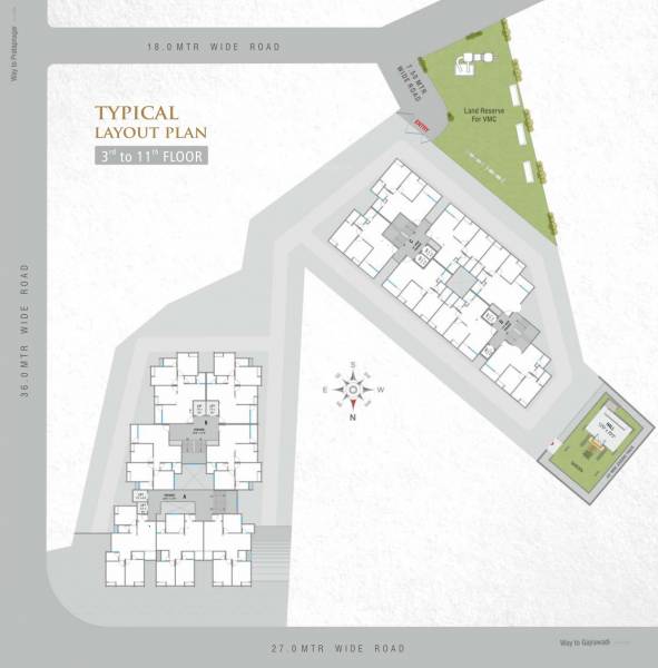 A To D Cluster Plan From 3rd To 11th Floor nathdwar-dreams A To D Cluster Plan From 3rd To 11th Floor