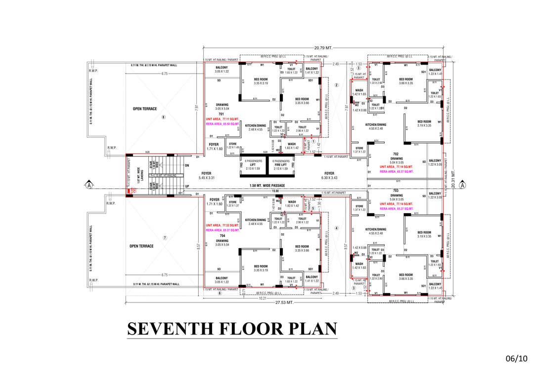  qalb Qalb Cluster Plan for 7th Floor