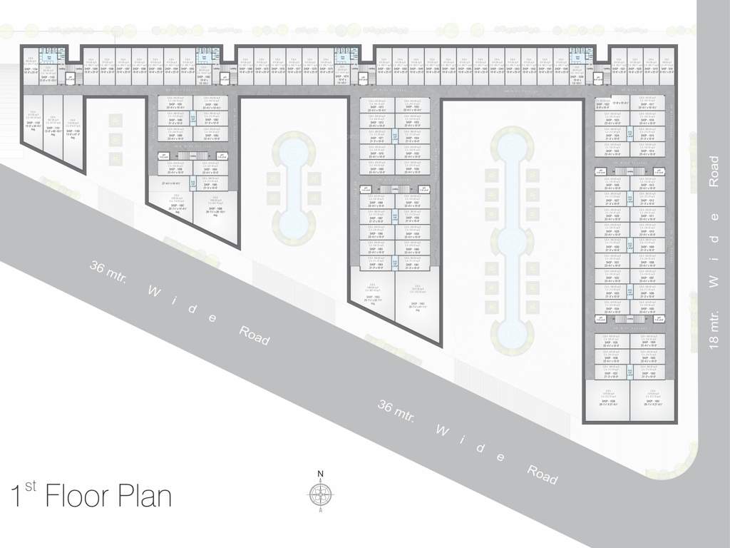  business point Silver Business Point Cluster Plan for 1st Floor