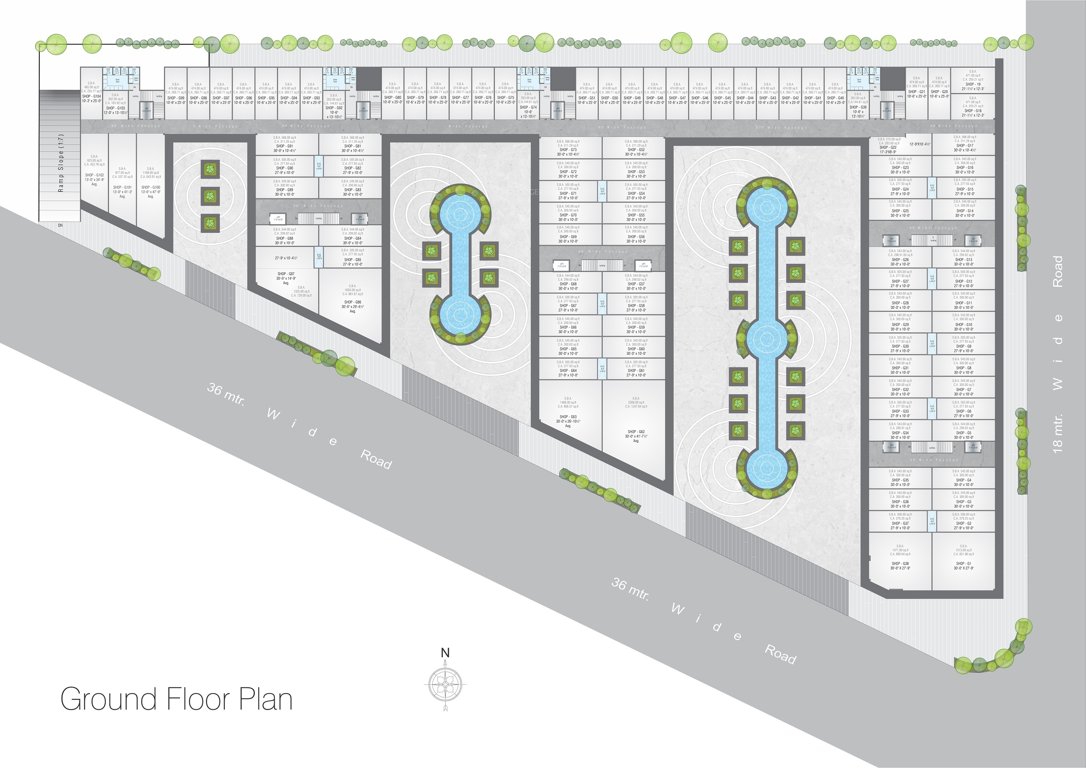  business point Silver Business Point Cluster Plan for ground Floor