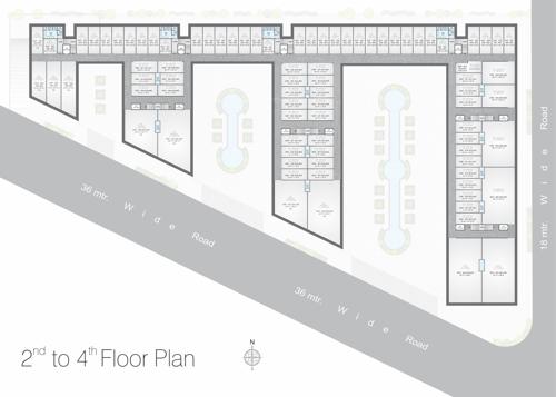  business-point Silver Business Point Cluster Plan from 2nd to 4th Floor