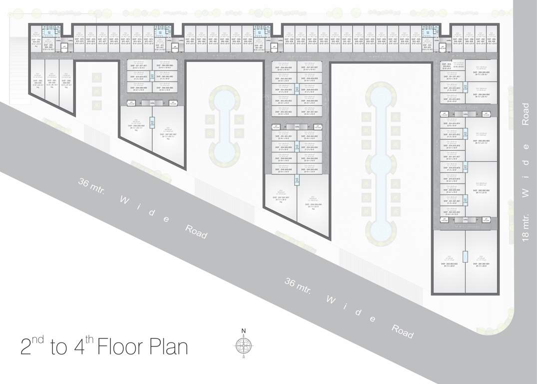 business point Silver Business Point Cluster Plan from 2nd to 4th Floor