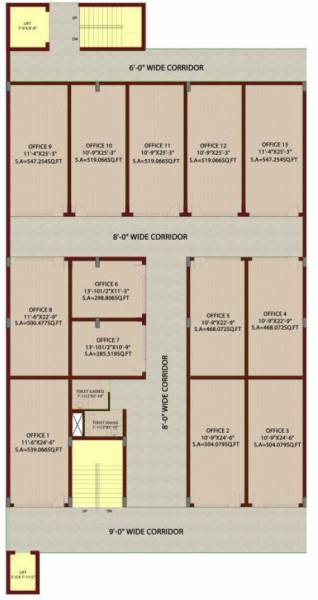  plaza Plaza Cluster Plan For 3rd Floor
