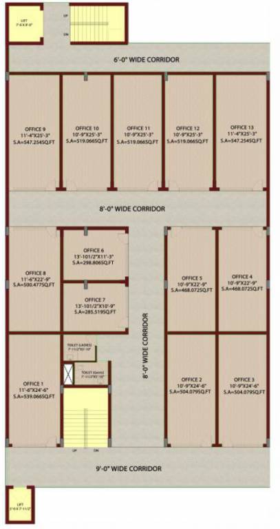  plaza Plaza Cluster Plan For 3rd Floor