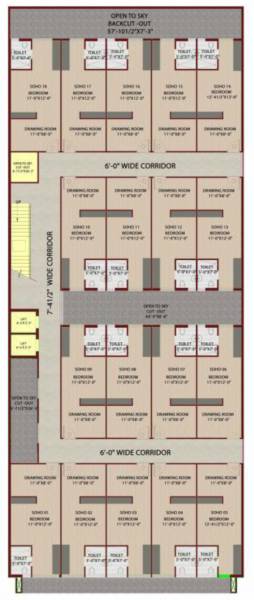  plaza Plaza Cluster Plan From 3rd,4th,5th And 6th Floor