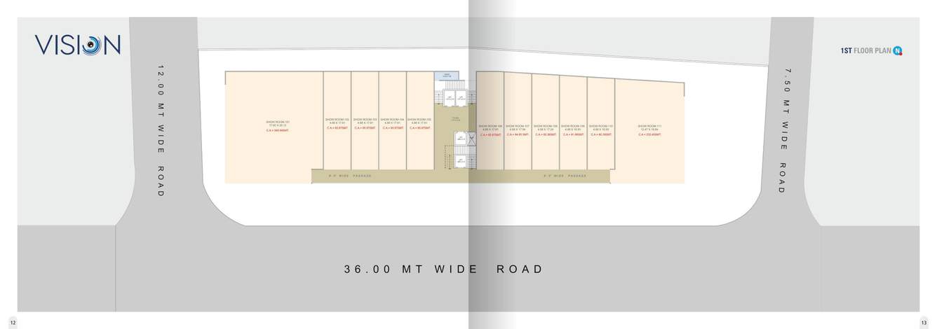  vision Vision Cluster Plan for 1st Floor