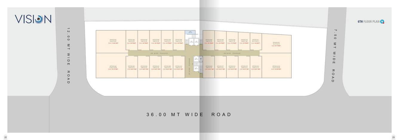  vision Vision Cluster Plan for 6th Floor