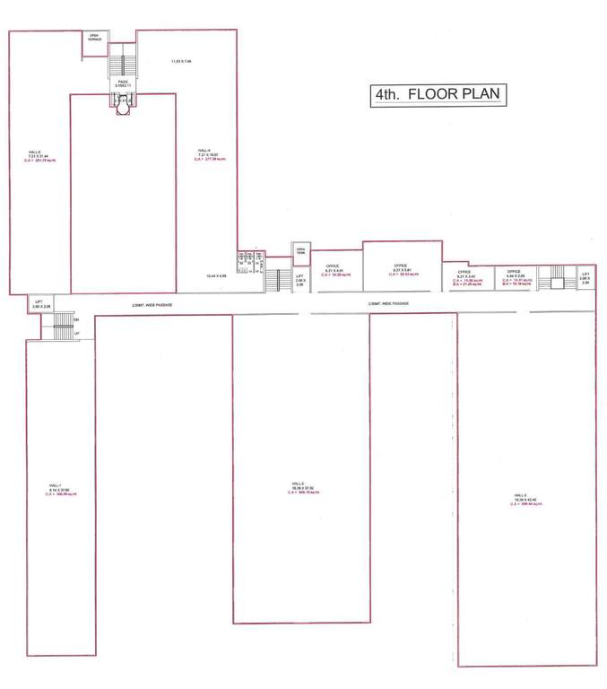  shoppers Exult Shoppers Cluster Plan for 4th Floor