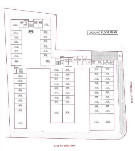  shoppers Exult Shoppers Cluster Plan for ground Floor
