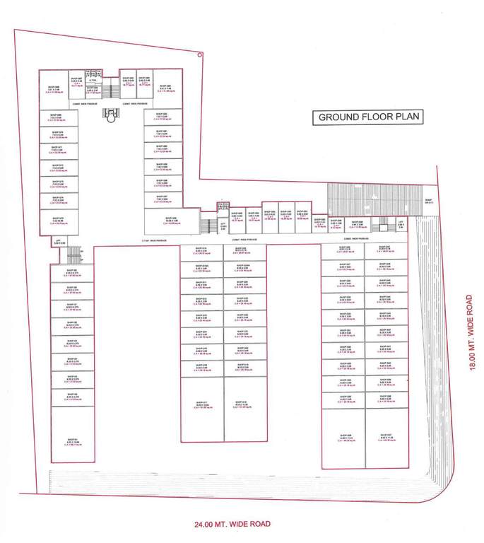 shoppers Exult Shoppers Cluster Plan for ground Floor