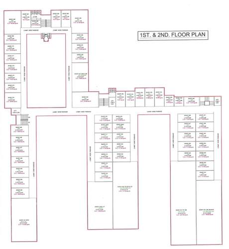  shoppers Exult Shoppers Cluster Plan from 1st to 2nd Floor