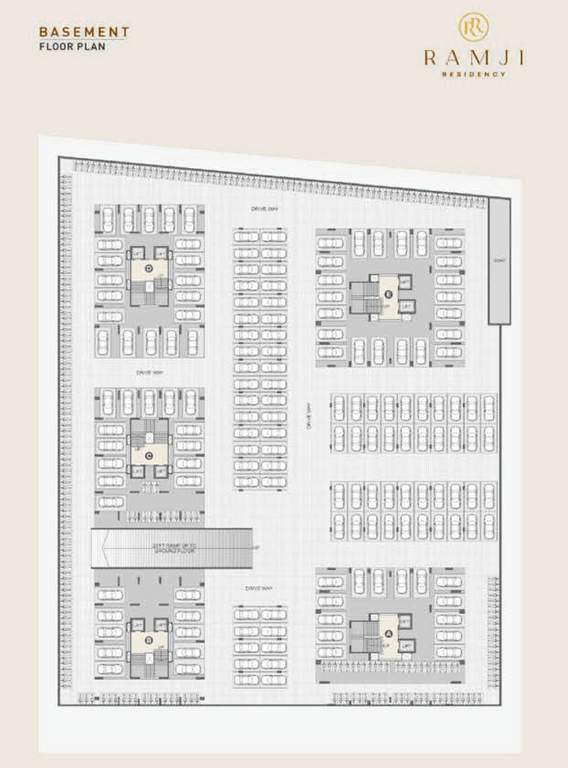  ramji residency Cluster Plan for Basement