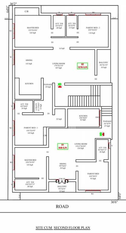  crown Mulberry Cluster Plan