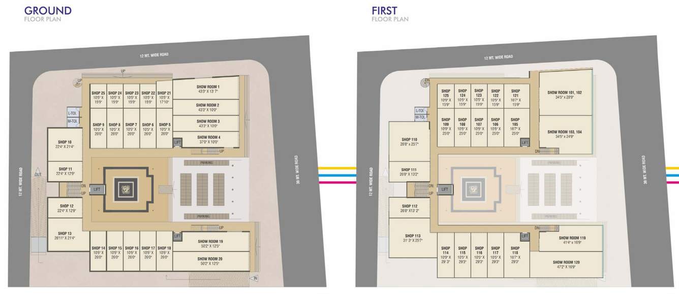  ensign Ensign Cluster Plan from ground to 1st Floor