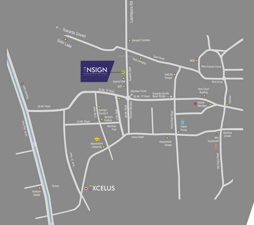  ensign Location Plan