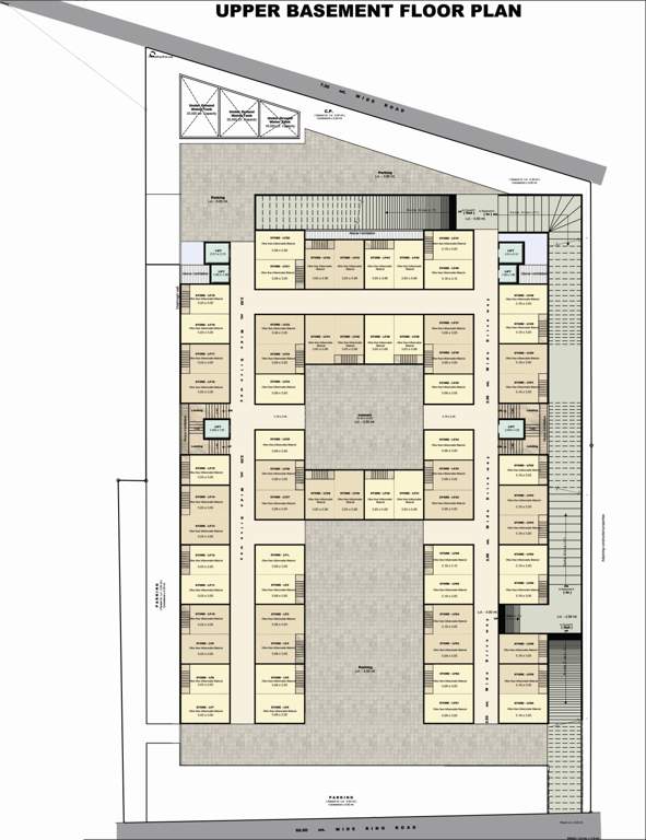  rajhans imperia Rajhans Imperia Cluster Plan for Upper Basement Floor