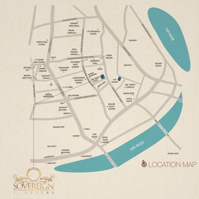  sovereign shoppers Location Plan