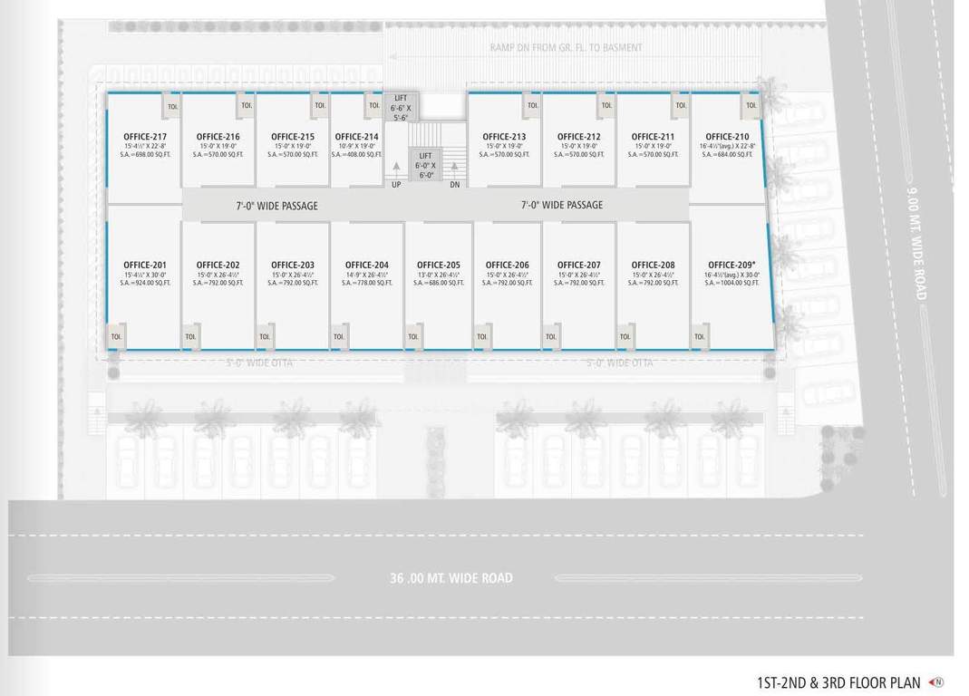 oberon Oberon Cluster Plan from 1st to 3rd Floor