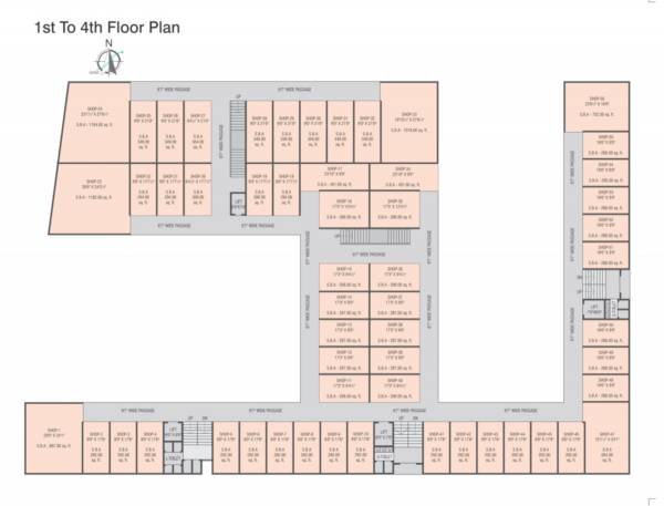  arcade Arcade Cluster Plan from 1st to 4th Floor